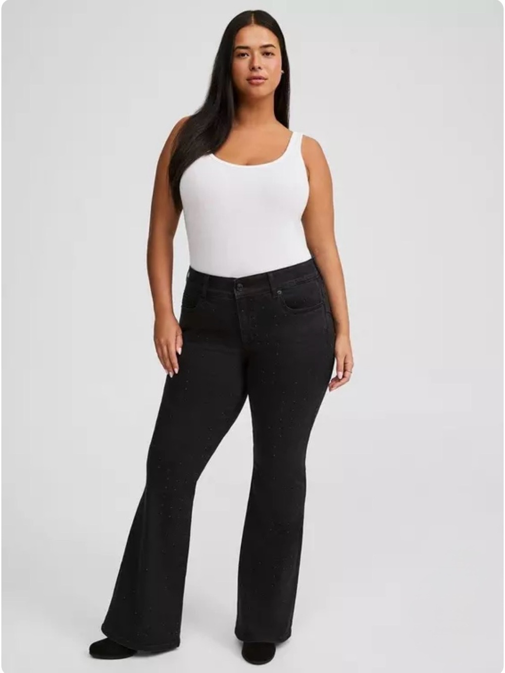 torrid Rhinestone Bombshell Flare High-Rise Jean - Size 18